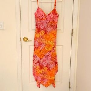 Pink floral hawaiian sundress